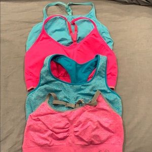(4) Sports Bras, Barely Worn
